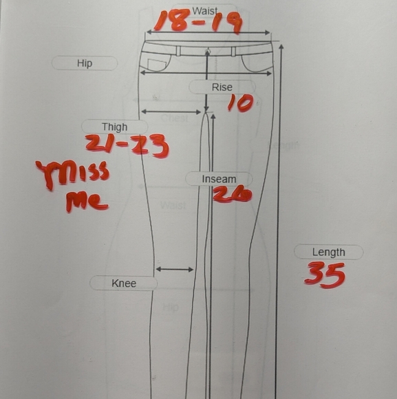 Miss Me Curvy Crop Jeans Bling Distressed Sz  31 (12-14) Lots Of Stretch - Picture 11 of 11